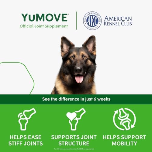 YuMOVE Joint Supplement Chews for Large Dogs – Natural Relief with Glucosamine & Green Lipped Mussel for Hip & Joint Support – 1 Month Supply