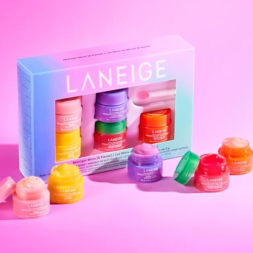 LANEIGE Lip Sleeping Mask: Nourishing Overnight Treatment with Vitamin C, Murumuru & Shea Butter for Flaky, Dry Lips