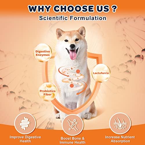 Glucosamine Joint Supplement for Dogs – 120 Chicken-Flavored Chews with Chondroitin, Omega-3, MSM, Turmeric, and Calcium for Pain Relief