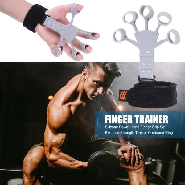 Gripster Finger Exerciser with Silicone Finger Grips - Discountbazar