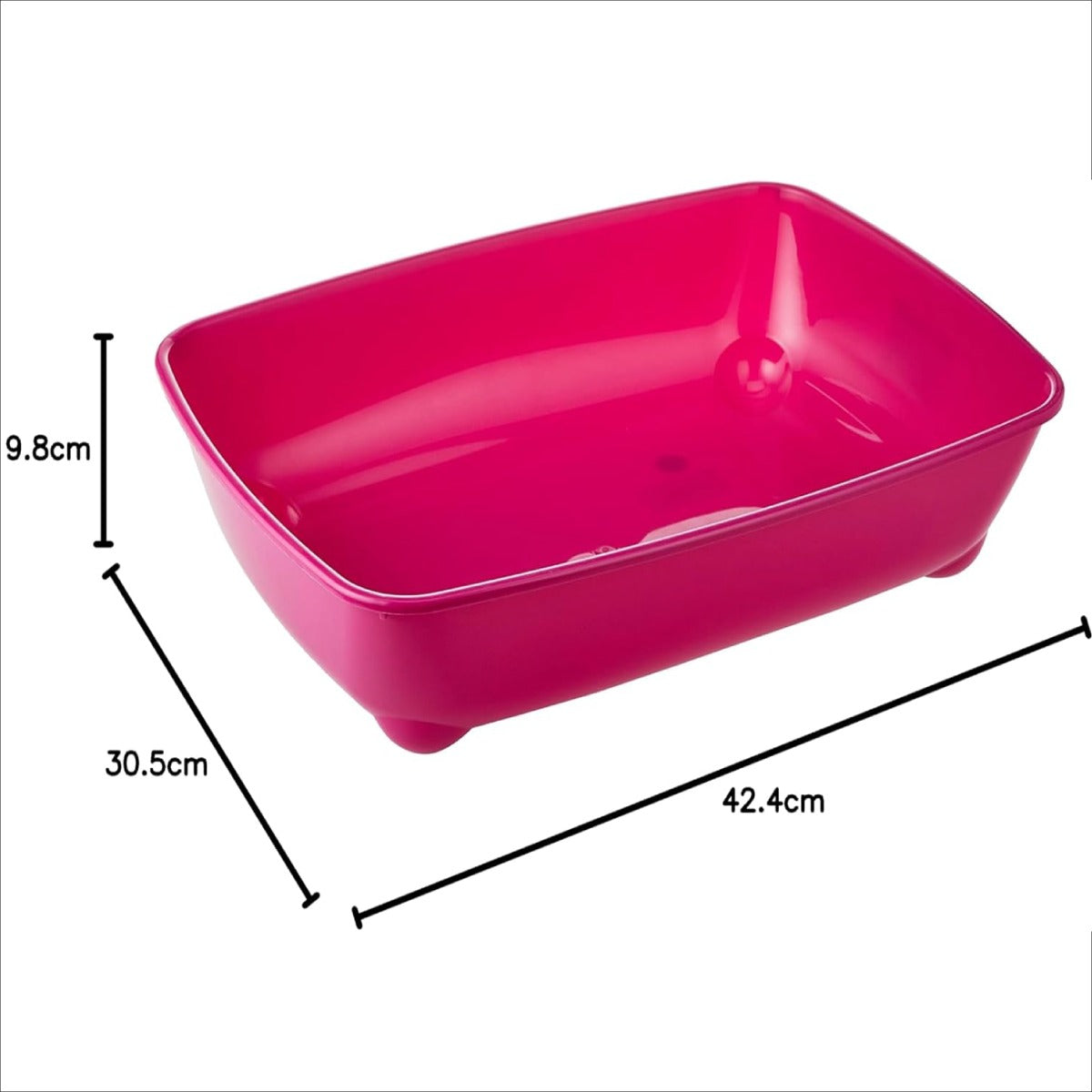 Moderna Cat litter Tray, Hot Pink 42cm