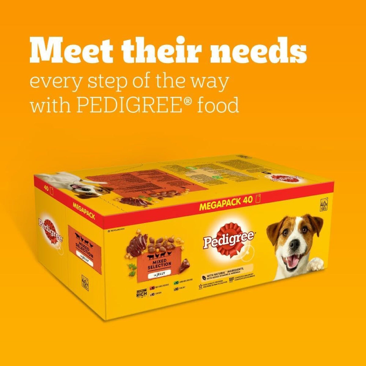 Pedigree Mixed Selection in Jelly 40 Pouches