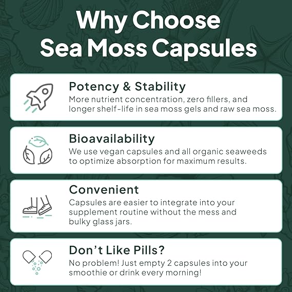 Wild Sea Moss Capsules - 100% Organic