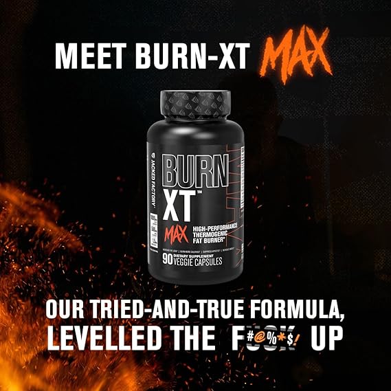 Jacked Factory Burn-XT Clinically Studied Fat Burner & Weight Loss Supplement