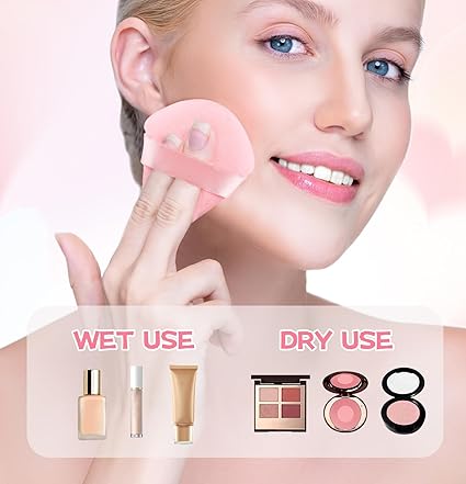 8 Pieces Triangle Powder Puff Face Soft Triangle Makeup Puff