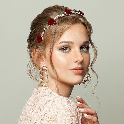 2Pcs Rose Hairband for Women