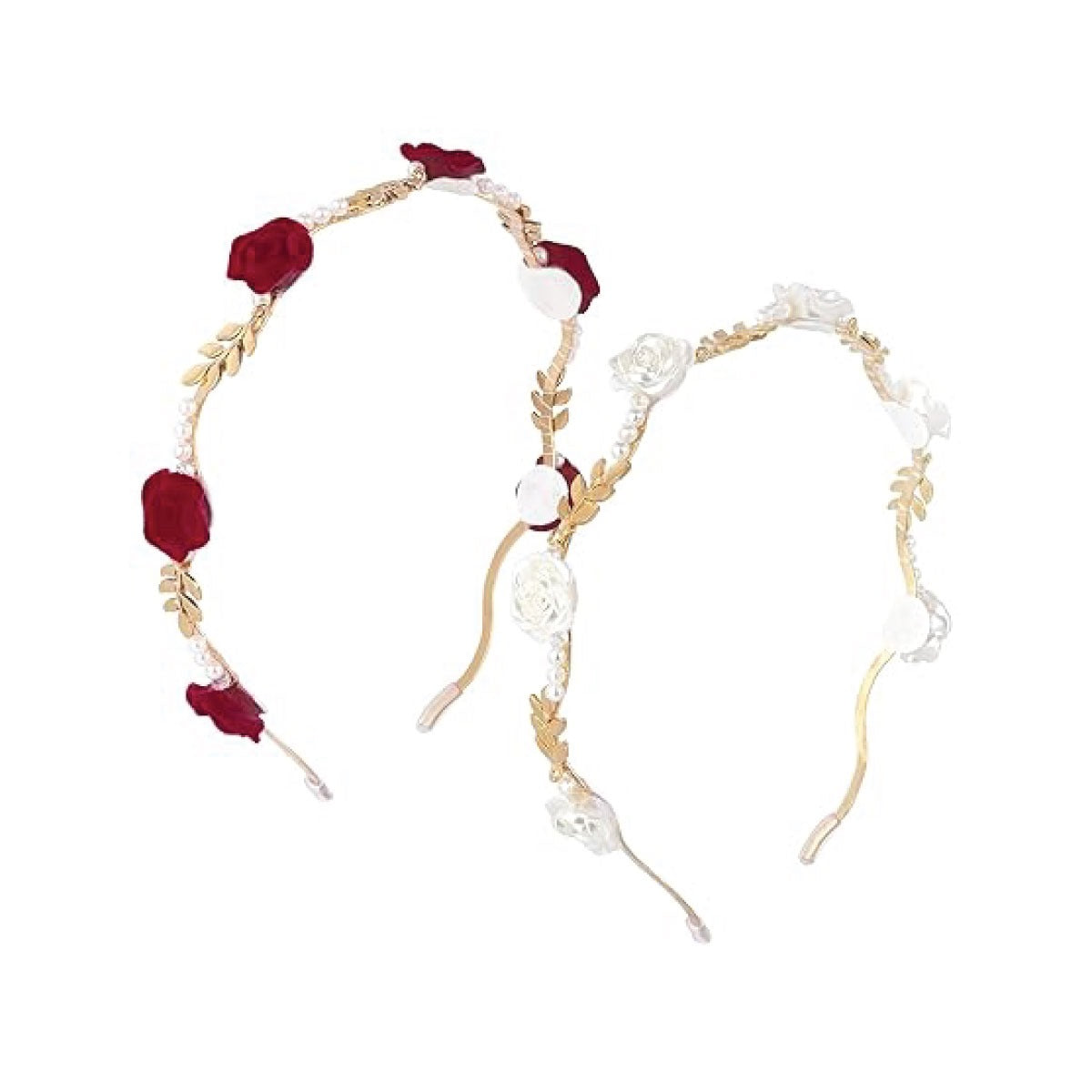 2Pcs Rose Hairband for Women