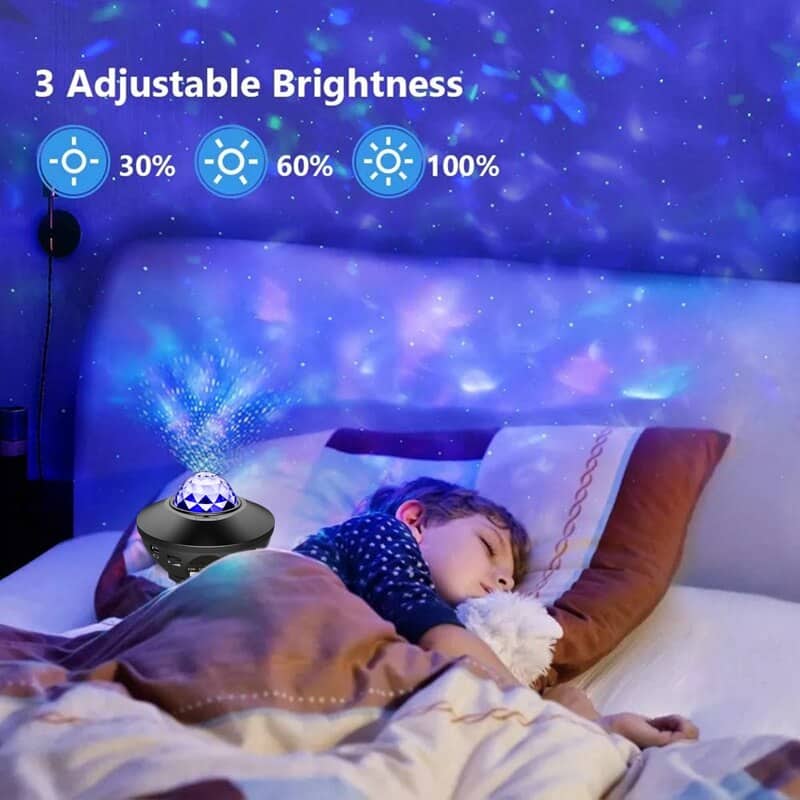 Projector Galaxy Night Light with Ocean Wave